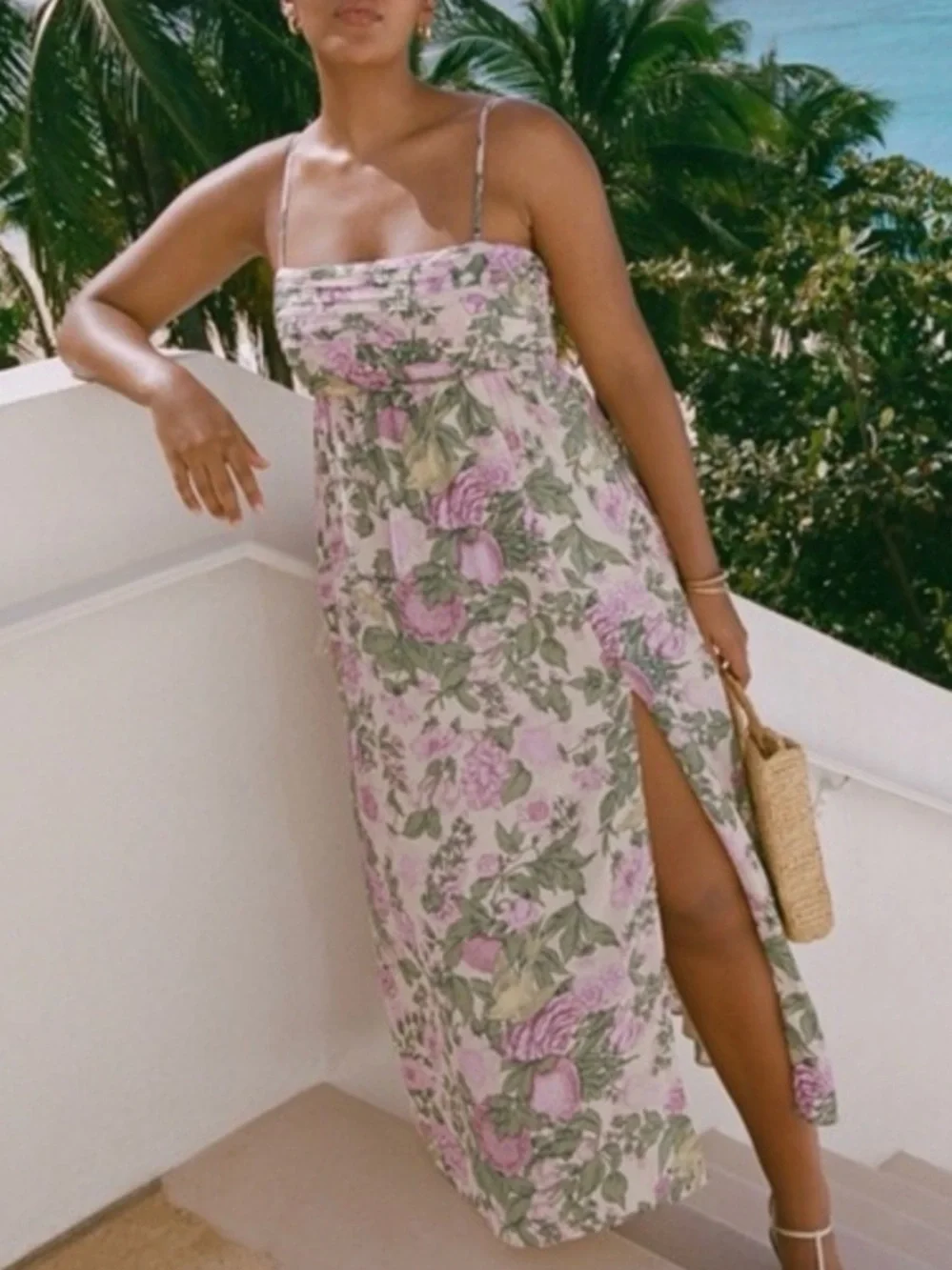 Abercrombie Emerson open back maxi dress Size Small
